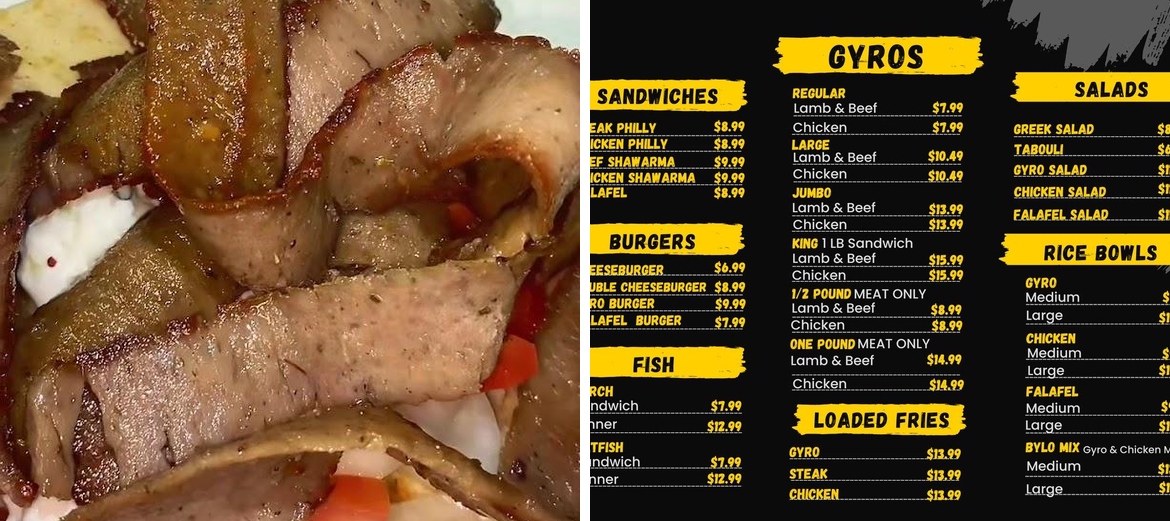 Bylo Gyro Parma Menu